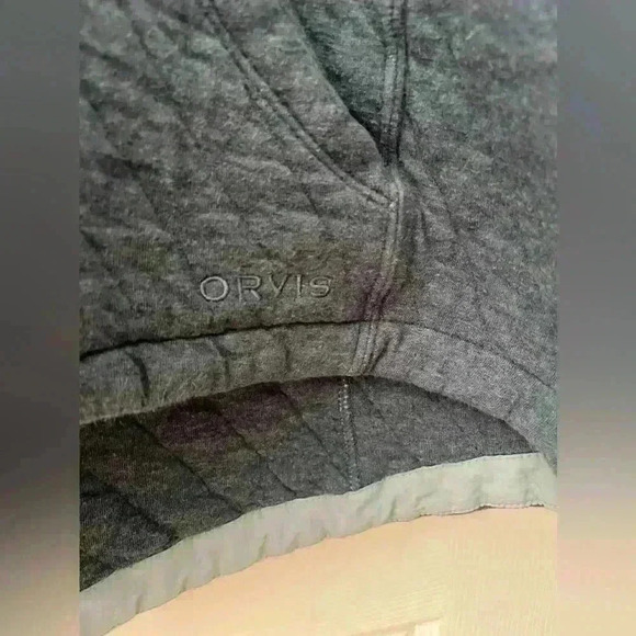 Orvis quilted zip up hoodie  blue size XL women’s outdoors jacket - Picture 3 of 9